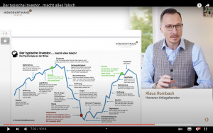 Darstellung der Psyche der Investoren bei Kursschwankungen.